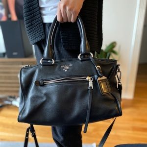 Prada daino leather bag